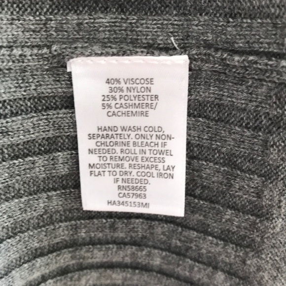 HALOGEN Bell Sleeve Ribbed Cashmere Blend Sweater - Picture 6 of 6